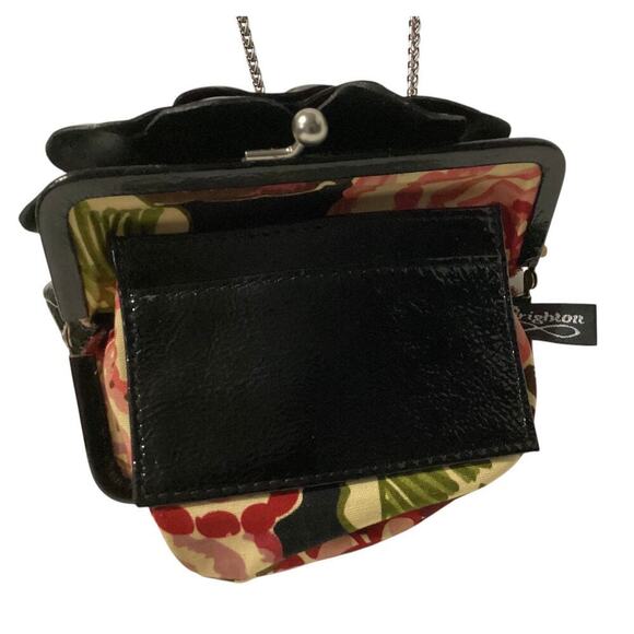 Brighton Roselie Women's Coin Purse Flower Shine Patent Leather - Picture 4 of 5